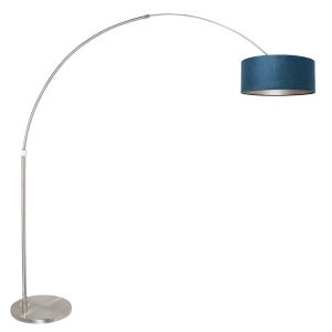 Steinhauer Lighting Bogenleuchte SPARKLED LIGHT Blau Stahl 8241ST