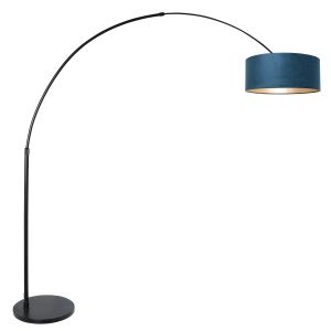 Steinhauer Lighting Bogenleuchte SPARKLED LIGHT Blau Schwarz 8242ZW