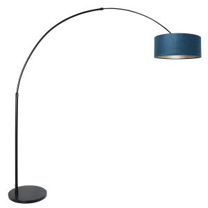 Steinhauer Lighting Bogenleuchte SPARKLED LIGHT Blau Schwarz 8242ZW
