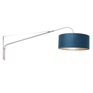 Steinhauer Lighting Wandleuchte ELEGANT CLASSY Blau Stahl 8243ST