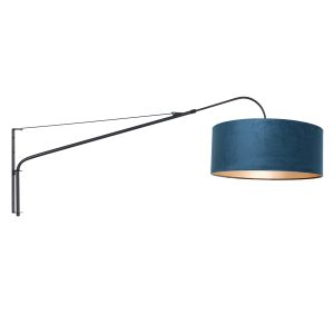 Steinhauer Lighting Wandleuchte ELEGANT CLASSY Blau Schwarz 8244ZW