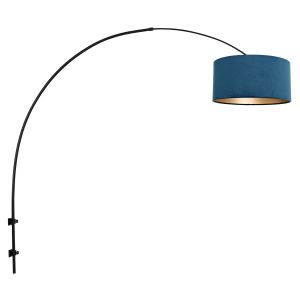 Steinhauer Lighting Wandleuchte SPARKLED LIGHT Blau Schwarz 8245ZW