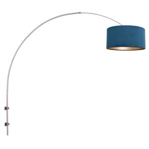 Steinhauer Lighting Wandleuchte SPARKLED LIGHT Blau Stahl 8246ST