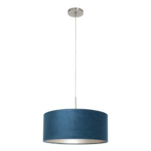 Steinhauer Lighting Pendelleuchte SPARKLED LIGHT Blau Stahl 50 cm 8247ST