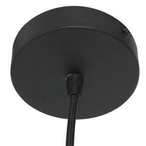 Steinhauer Lighting Pendelleuchte SPARKLED LIGHT Blau Schwarz 50 cm 8248ZW