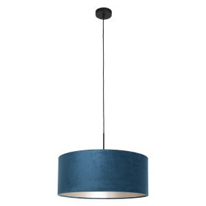 Steinhauer Lighting Pendelleuchte SPARKLED LIGHT Blau Schwarz 50 cm 8248ZW