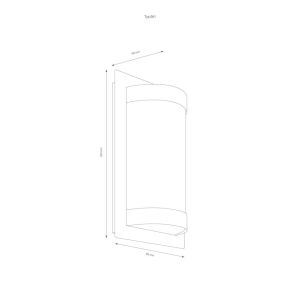 LCD Wandleuchte LED mit integriertem Bewegungsmelder 061LEDSEN