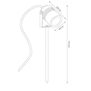 LCD Erdspießstrahler LED 5018