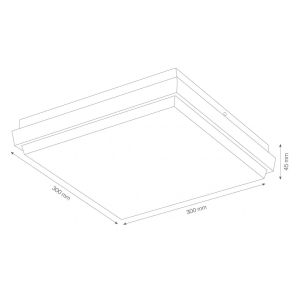 LCD Wand- und Deckenleuchte LED 5062