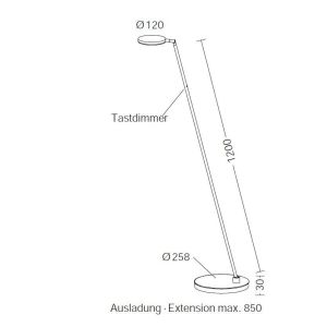 Holtkötter PLANO S LED-Stehleuchte 9659