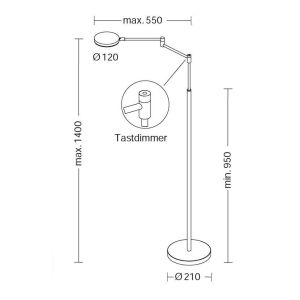 Holtkötter PLANO B LED-Stehleuchte 9656