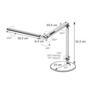 Koncept Z-Bar Mini LED-Tischleuchte schwarz KZM3BW