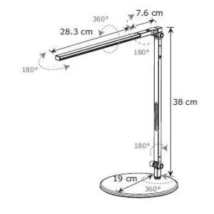 Koncept Z-Bar Solo Mini LED-Tischleuchte schwarz KZSM3BW