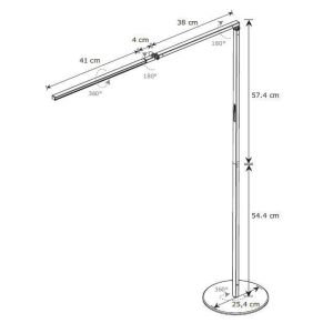 Koncept Z-BAR FLOOR 3500K LED-Stehleuchte KZF3BW KZFB35