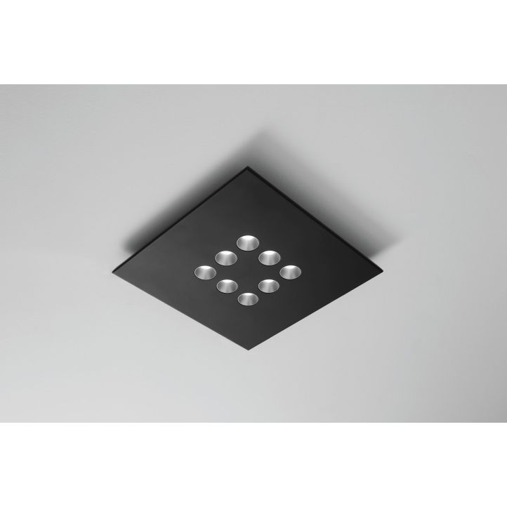 Icone-Minitallux LED-Deckenleuchte CONFORT8Q 45x45cm weiß/schwarz 2700K/3000K CONFORT-P8Q Icone-Minitallux LED-Deckenleuchte CONFORT8Q 45x45cm weiß/schwarz 2700K/3000K CONFORT-P8Q