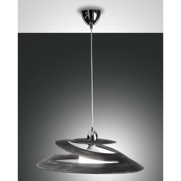 Fabas Luce Pendelleuchte ARAGON Schwarz Antik 3357-40-349