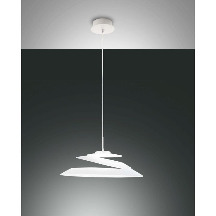 Fabas Luce LED-Pendelleuchte ARAGON Weiß 3357-42-102