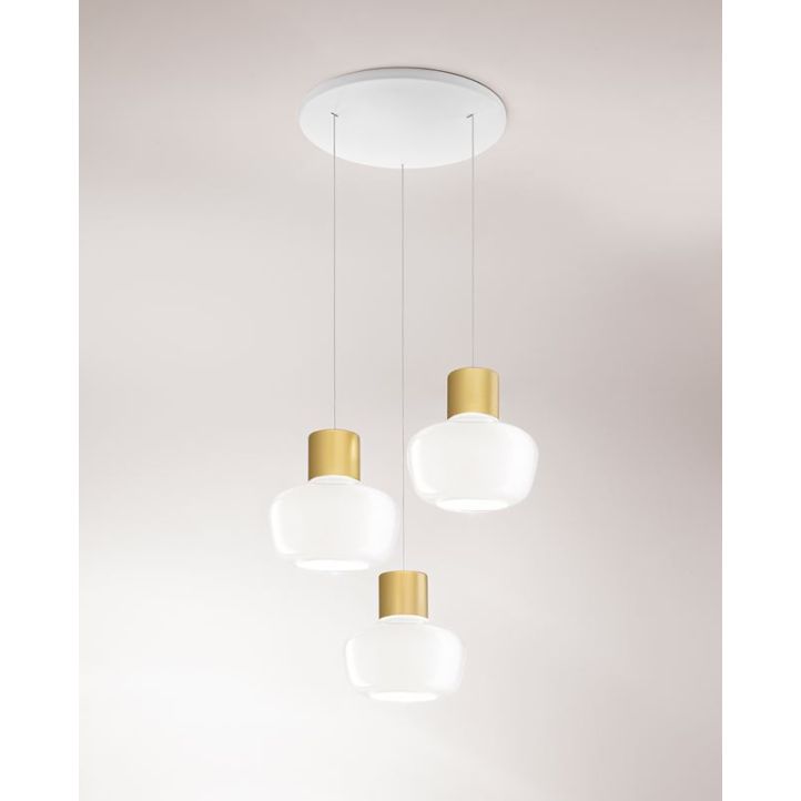 LED-Pendelleuchte Kino Weiß Weiß 