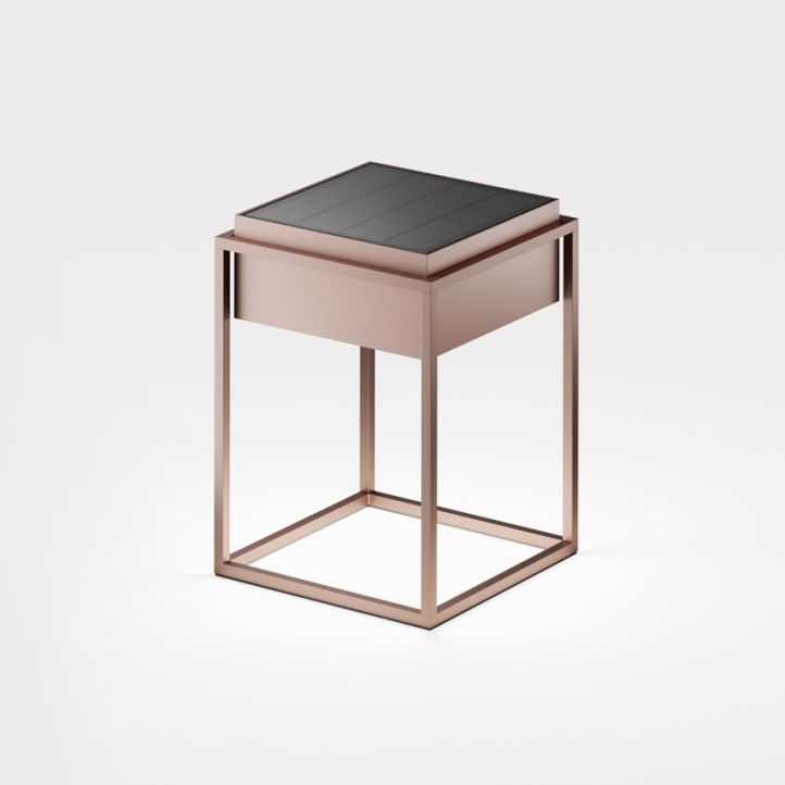 IP44.de Leuchten LED-Akku-Solar-Tischleuchte QUA Bronze 93825-BB