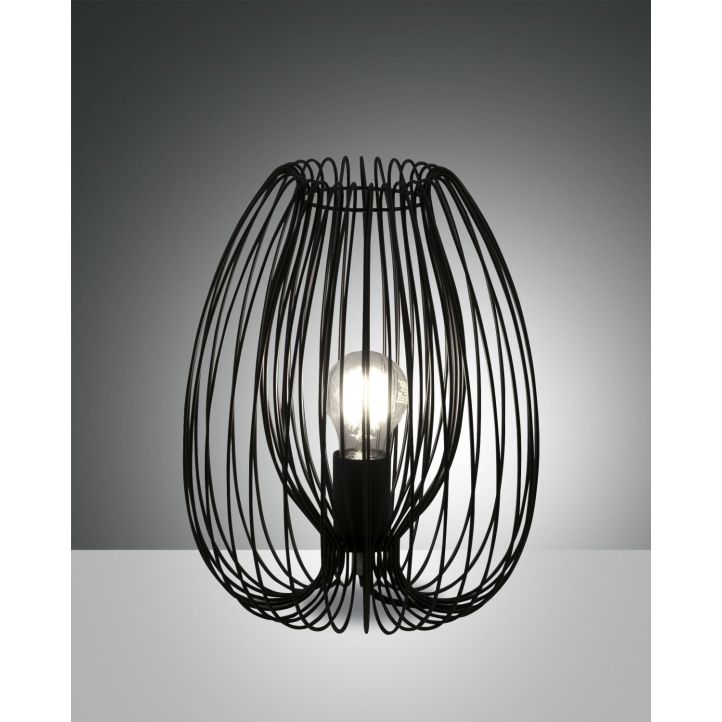 Fabas Luce Tischleuchte CAMP Schwarz 31 cm 3677-30-101