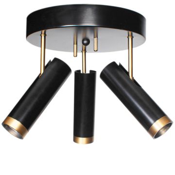 By Rydens Spot Puls Deckenl. 3-flam Schwarz matt 4201600-4002
