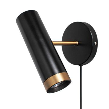 By Rydens Wandleuchte Puls 1-flam Schwarz matt 4300450-4002