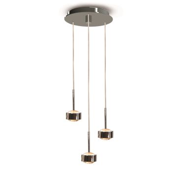 Top Light PUK DROP TRIO LED-Pendelleuchte