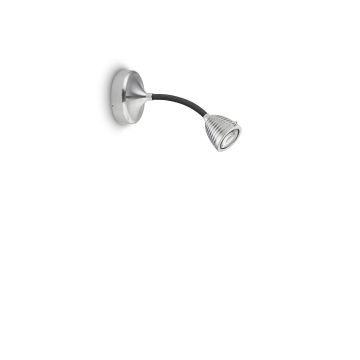 Less´n´more LED-Wand-/ Deckenleuchte ATHENE A-WDL1-C-KA-FA Kopf Aluminium 15 cm Flexschlauch 