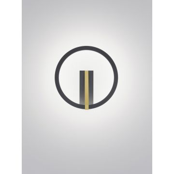 LED-Wandleuchte ELARA Schwarz / Gold