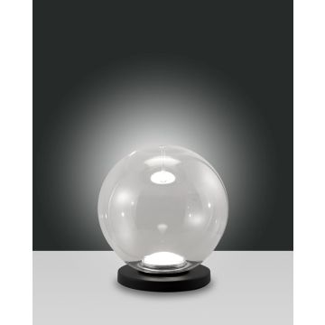 LED-Tischleuchte Ariel Schwarz Transparent/Tropfen