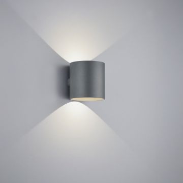 Helestra LED-Wandaussenleuchte TOZY IP65 graphit A282501.93