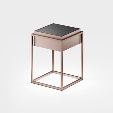 IP44.de Leuchten LED-Akku-Solar-Tischleuchte QUA Bronze 93825-BB