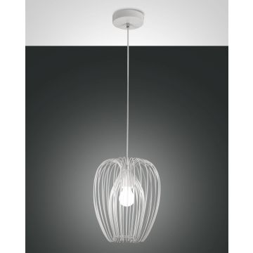 Fabas Luce Pendelleuchte CAMP Weiß 25 cm 3677-40-102