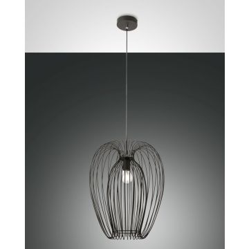 Fabas Luce Pendelleuchte CAMP Schwarz 40 cm 3677-45-101