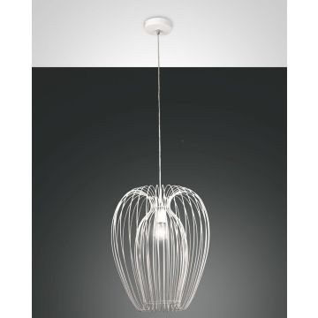 Fabas Luce Pendelleuchte CAMP Weiß 40 cm 3677-45-102