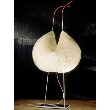 Poul Poul Leuchte von Ingo Maurer, handgefertigt aus Papier, Metall, Edelstahl und Silikon, stufenlos dimmbar, einzigartiges organisches Design.