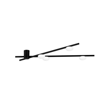 Wever & Ducré LED-Deckenleuchte PERLEZ SPIN CEILING SURF 1.0 - 2700K BW  192784BW3