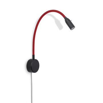 Less n more Zeus Wandleuchte rot, kopf schwarz