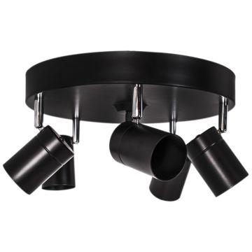 By Rydens Deckenleuchte Correct 5-flam Schwarz matt 4200730-4002