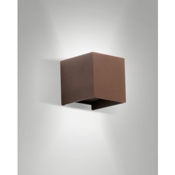 LED-Wandaußenleuchte CUBA CORTEN 