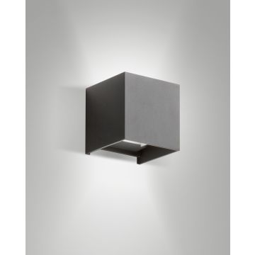 LED-Wandaußenleuchte CUBA DARK GREY 