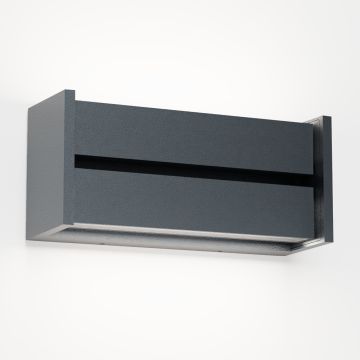 IP44.de LED-Wand-/Deckenaußenleuchte SLAT 16W anthrazit 91130-AN