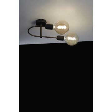 Cattaneo LED-Deckenleuchte Smith Ceiling 33x18 cm rohes Messing 904/2 P-Raw Brass