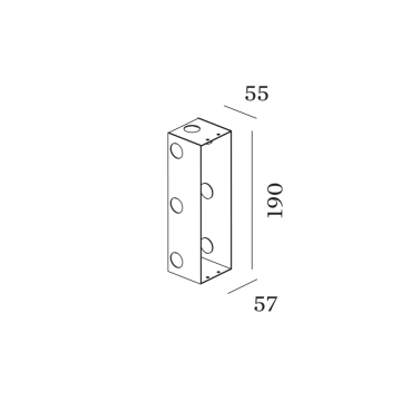 Wever & Ducré Zubehör ORIS 0.7 / RETO 2.0 CONCRETE HOUSING  90012044