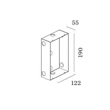 Wever & Ducré Zubehör ORIS 2.0 CONCRETE HOUSING  90012042
