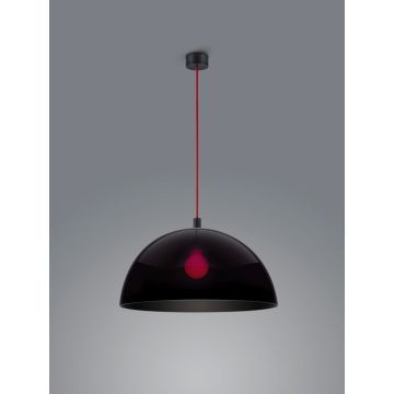 Helestra Pendelleuchte DORO Schwarz matt/rot Schwarz 50 cm 16/2340.75/5098