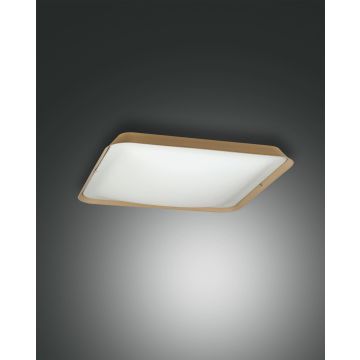 Fabas Luce LED-Deckenleuchte HUGO 25x25cm sand 3645-61-355
