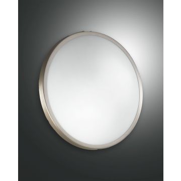 Fabas Luce Deckenleuchte PLAZA Nickel satiniert 30 cm 2866-61-178