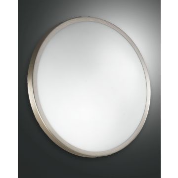 Fabas Luce Deckenleuchte PLAZA Nickel satiniert 40 cm 2866-66-178