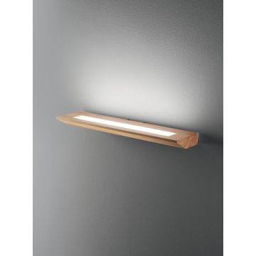Fabas Luce LED-Wandleuchte LINUS Eichenholz 60 cm 3663-26-215